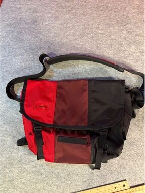 Timbuk2 Red, Burgundy & Black Messenger Bag